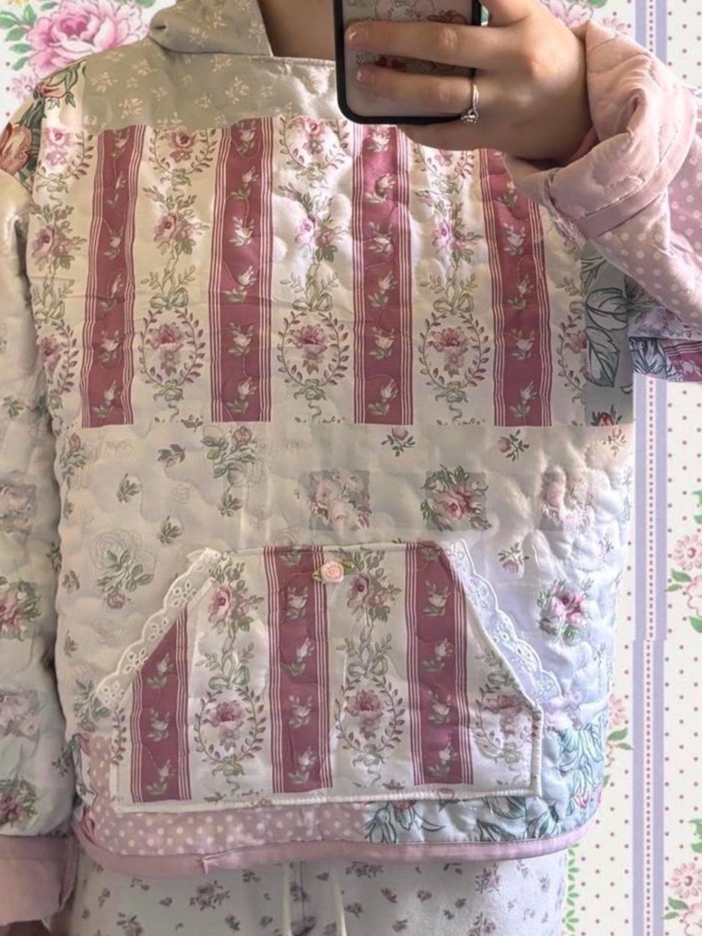 Handmade Quilted Hoodie🌷